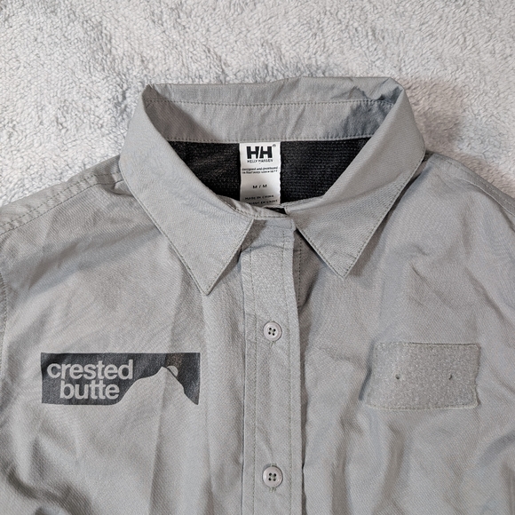 Helly Hansen Tops - Helly‎ Hansen Crested Butte Button Down Shirt Gray Size Medium